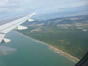 Leaving Brunei Coastline