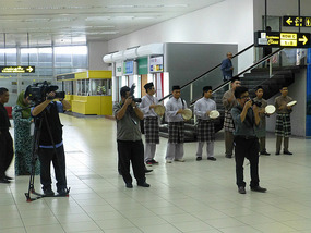TV Crew for Arrivals