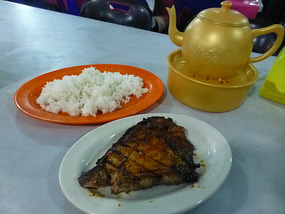 Tuna Steak with Rice