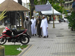 Locals Outside Mosque