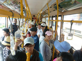 Crowded City Bus