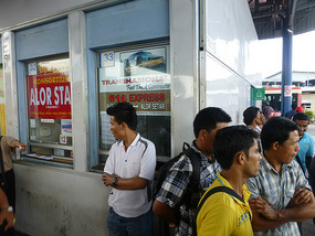 Waiting for Alor Setar Bus