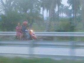 Family on Scooter