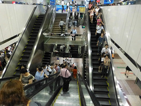Metro Station Escalators