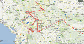 Balkan Route Map