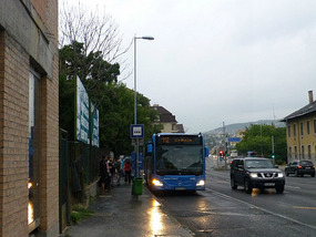 At the Bus Stop