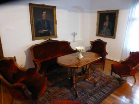 Red Living Room