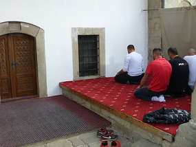 Locals Praying Outside