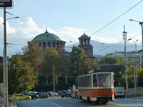 Church and Tram