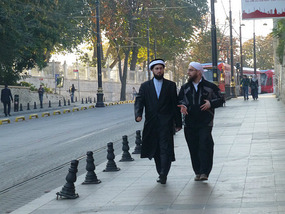 Locals Dressed for Prayers