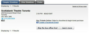 Sold Out Tickets
