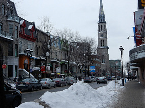 Snowy Downtown