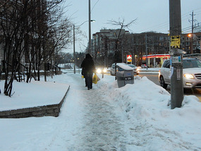 Snowy Sidewalk