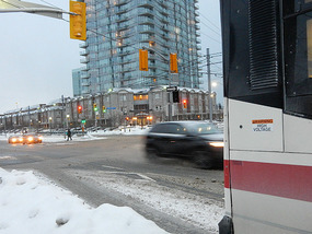 Departing Bus