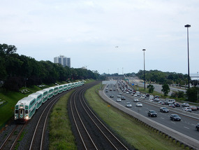 Highway and Train
