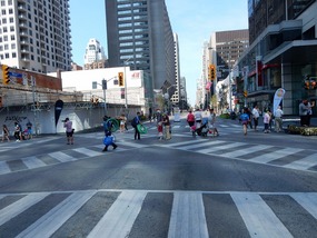 Yonge & Bloor Scramble Crossing