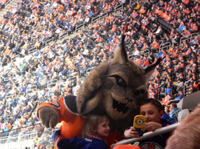 Mascot and Fans