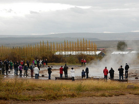 Crowds Waiting