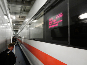 Train Enters Ferry