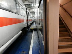 Train on Ferry