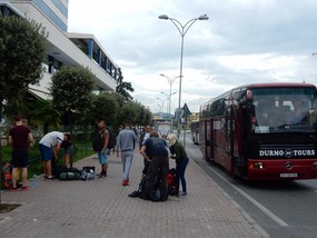 Bus Drops Off