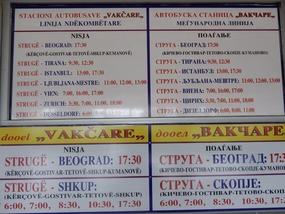 Struga Tirana Bus Schedule 