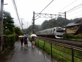 Walking Along Tracks