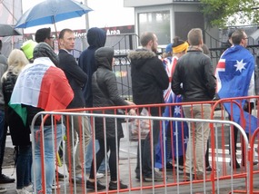 Fans with Flags
