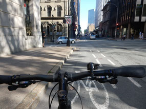 Downtown Biking