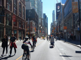 Biking on Yonge