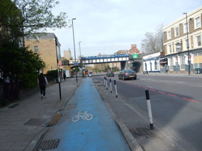 Biking to Mile End