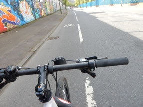 Biking Peace Wall