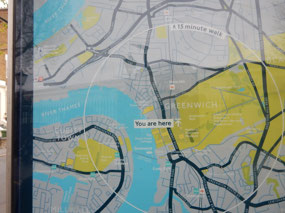 Route to O2 Arena