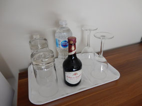 Complimentary wine