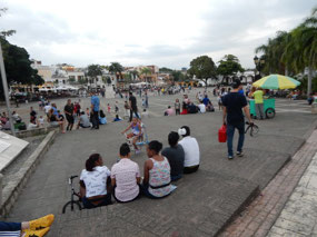 Crowded Plaza