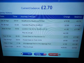 Fare 13.30 pounds