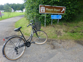 Biking to Mount Stuart