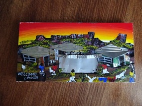 Painting from Langa Township artist with recycled 