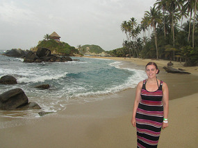 Changed clothes after swimming