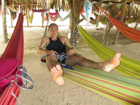 John in his hammock