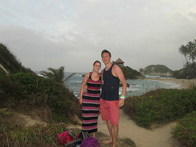 Us cleaned up and not hot and sweaty