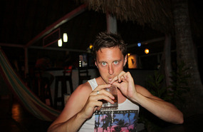 John posing
