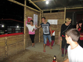 John playing Tejo