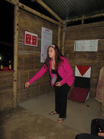 Me playing Tejo