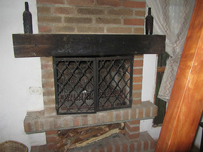 The fireplace