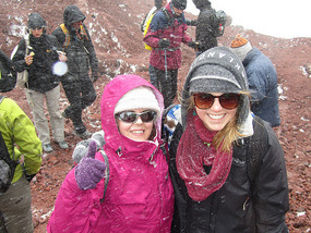 Grace and I at the glacier