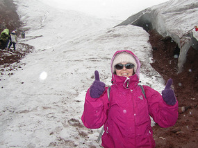 I made it to the glacier!