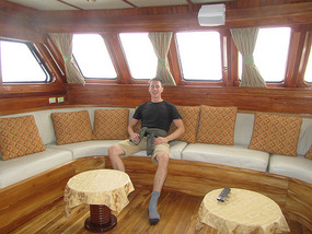 John in the living room