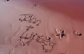 John and Lynsey with starfish