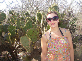 Me by the cactus